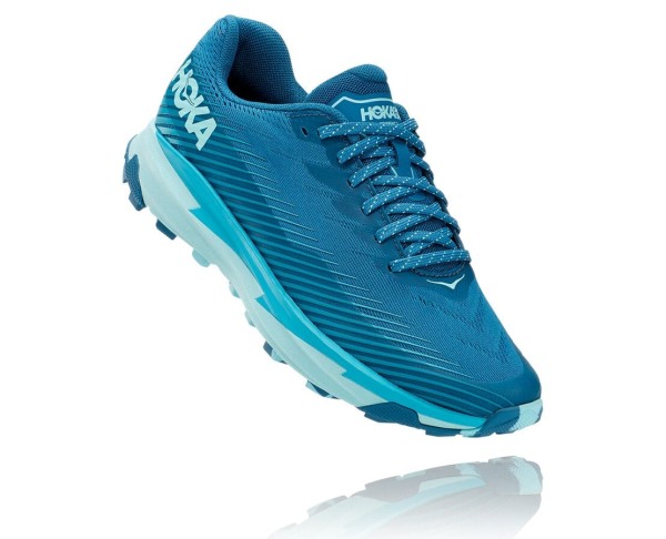 Hoka One One Torrent 2 Womens UK - Blue Trail Running Shoes - URLKI1093